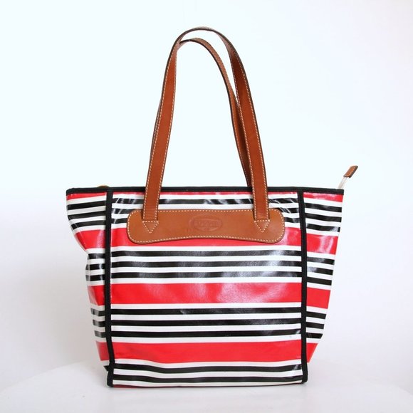 Fossil Keyper Stripe Coated Tote - Picture 2 of 8
